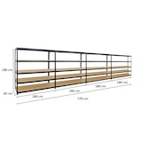thumbnail of PROREGAL Mega Deal | 4x Schwerlastregal Giant Elephant | HxBxT 180x180x60cm | Fachlast 200kg | Schwarz | Garagenregal, Lagerregal, Steckregal