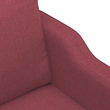 thumbnail of vidaXL 2-Sitzer-Sofa Weinrot 140 cm Stoff