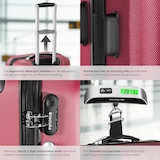 thumbnail of tectake Set di 3 valigie Talia con bilancia ed etichette 75 x 50 x 30 cm Rosso Vino