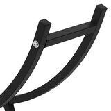 thumbnail of ML-Design Kaminholzregal 55x94x21 cm Schwarz | Metall, Innen/Außen, Holzaufbewahrung Kamin Holzständer