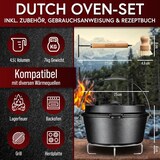 thumbnail of Gusskönig Set Dutch Oven 4,5 l ohne Füße 2in1 mit Deckelheber, Bürste und Untersetzer