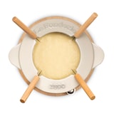 thumbnail of La Fonderie 1890 Mont Joly Fondue-Set aus Gusseisen für 4 Personen, spritzwassergeschützter Deckel, 4 Gabeln, Fassungsvermögen 1,2 l