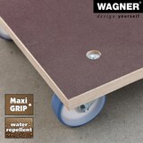 thumbnail of WAGNER Transporthilfe Multiplex MAXIGRIP 24 mm - 59 x 49 x 15 cm, Rollen ultrasoft Ø 100 mm, Tragkraft 500 kg - 20114501