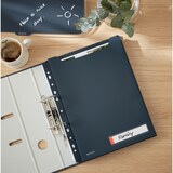 thumbnail of Prospekthülle Cosy A4 Maxi PP einklappbarer Lochrand VE=3 Stück grau