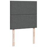 thumbnail of vidaXL Boxspringbett mit Matratze Dunkelgrau 90x190 cm Stoff
