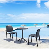 thumbnail of Cadeira de jardim Maya, de plástico preto