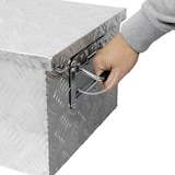 thumbnail of ECD Germany Alu-Werkzeugkasten 73×24×32 cm – abschließbar, Transportbox/Alubox/Truckbox/Deichselbox, Werkzeugkiste