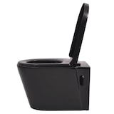 thumbnail of vidaXL Wandmontierte Toilette Keramik Schwarz