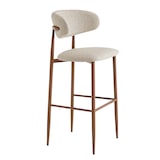 thumbnail of Lot de 2 tabourets de bar hortense greige, 105x49x55 cm, France mobilier chr