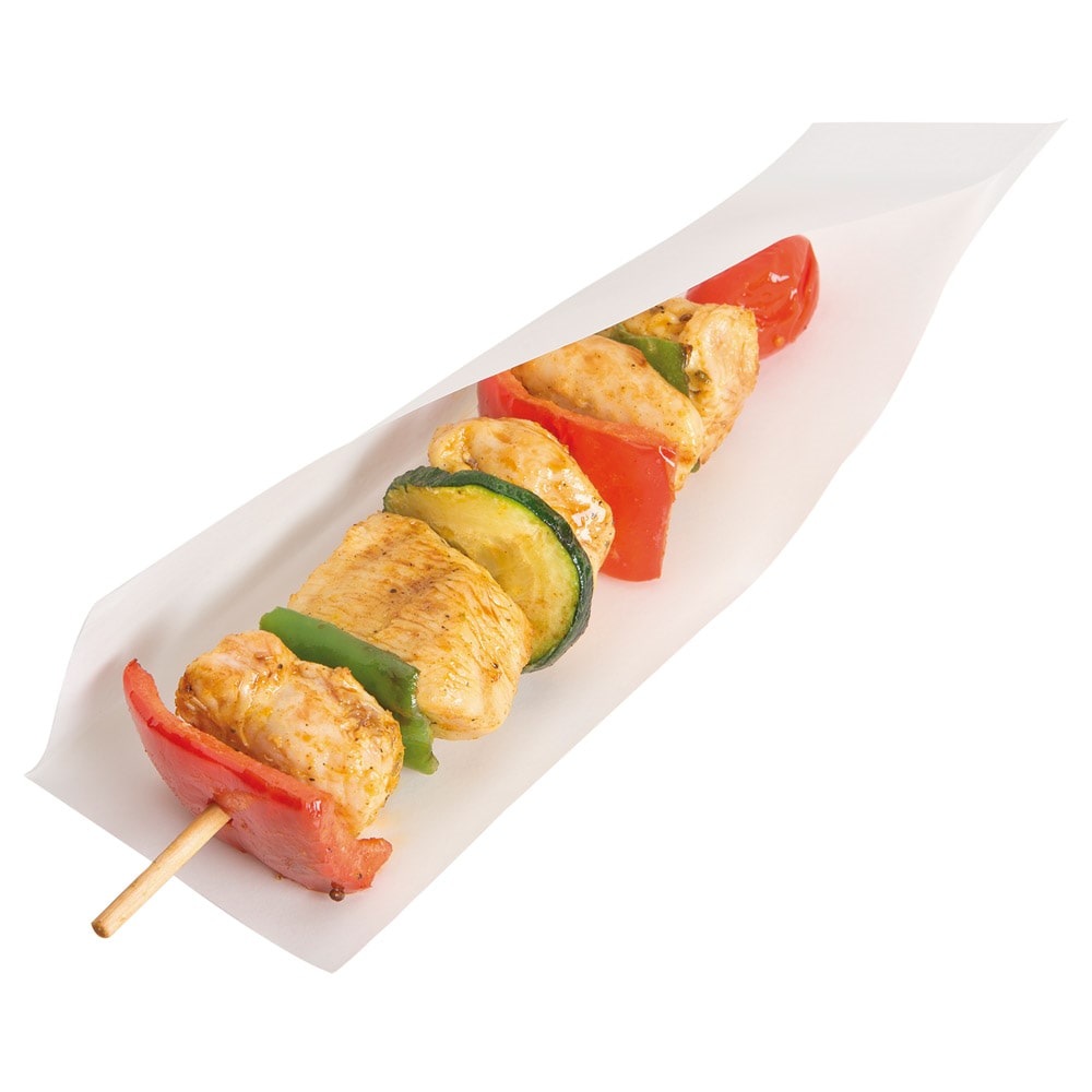 Sacos Abertos, Aperitivos, Hot Dogs 'Open Pack' 50 G/M2 + 20 Ldpe 22X7,6 Cm Branco Kraft (100 Unidades)