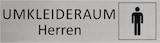 thumbnail of CombiCraft Aluminium Türschild Umkleideraum Herren 165x45mm mit 3M-Tape zur Befestigung, einfache Kennzeichnung von Räumen und Bereichen
