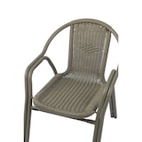 thumbnail of METRO PROFESSIONAL Fauteuil de terrasse NARNI, alu/poly rotin, empilable, kaki