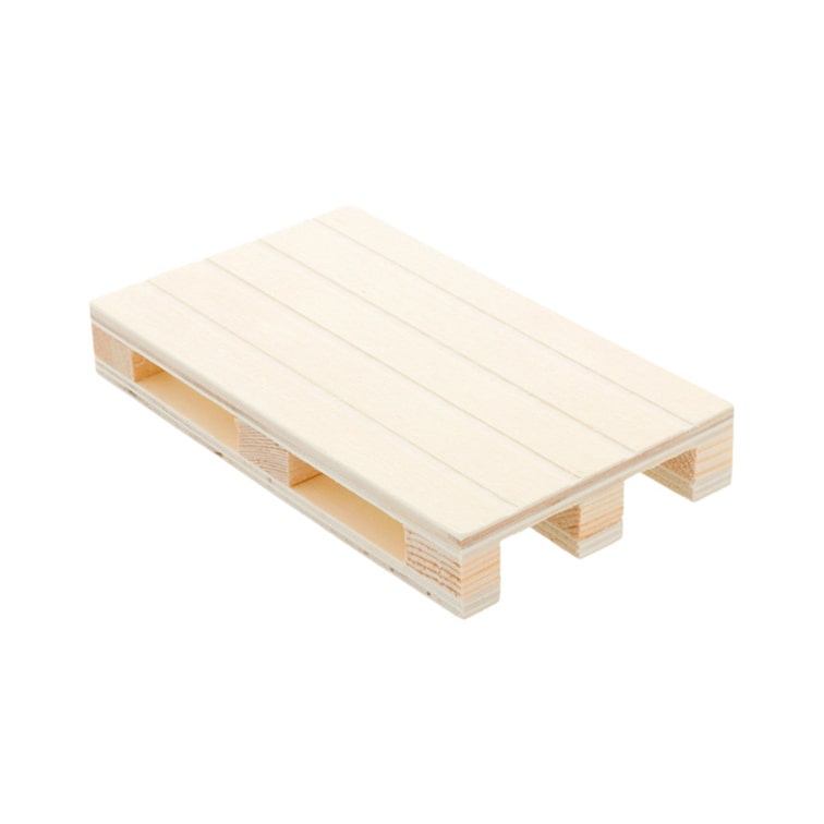 MONOUSO - Bandeja Mini Palete de Madeira 13x8x2cm (1 Ud)