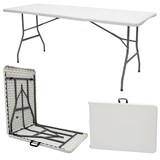 thumbnail of Gartentisch für 6 Personen - 180 x 70 cm Klapptisch - Camping Esstisch Klappbar