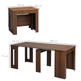 thumbnail of mesa de comedor extensible para 4-6 personas con alas abatibles mesa auxiliar multifuncional para estudio cocina carga 60 kg 180x85x75 cm