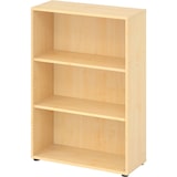 thumbnail of bümö Regal Ahorn, Standregal aus Holz für 3 Ordnerhöhen - Bücherregal klein 80 cm breit, Aktenregal für Ordner & Bücher, kleines Büroregal,