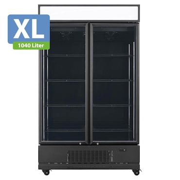 Réfrigérateur à boissons TOPLINE 1040 litres avec dessus éclairé « noir », 1280 x 742 mm
