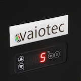 thumbnail of Vitrina refrigerada com 1 porta, 2 prateleiras, aço inoxidável/vidro, 85,4x43,4x39,8 cm, refrigeração a ar, 56 L, preto, TOPLINE 10584 Vaiotec