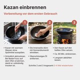 thumbnail of Gusseisen Kasan 12L NAMANGAN Aluminium Deckel Campingtopf Kazan WOK Kessel Camping BBQ Asia Schaumkelle