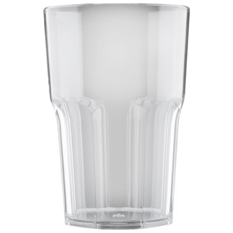 MONOUSO - Plastikbecher Klar SAN Ø8,5cm 400ml (5 Stück)