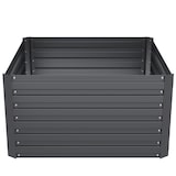 thumbnail of tectake Hoge plantenbak Blomma, 540l, verzinkt, 100x100x56cm - antraciet - 405624