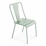 thumbnail of Chaise en métal vert sauge