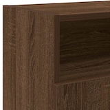 thumbnail of vidaXL TV-Schrank mit LED-Leuchten Braun Eichen-Optik 120x30x50 cm