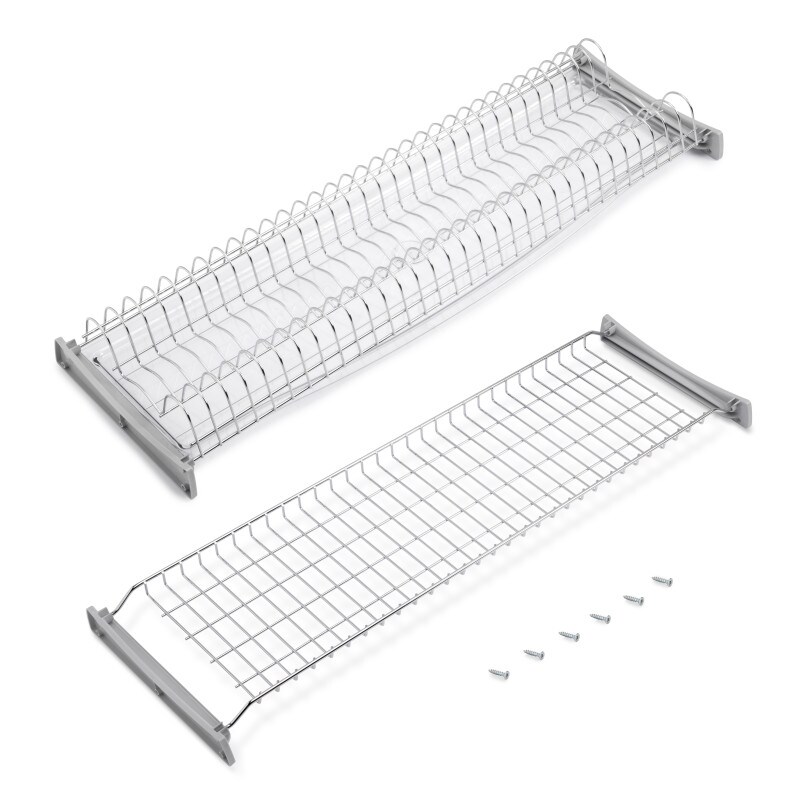 Scolapiatti per modulo, 900, Acciaio, Cromato lucido