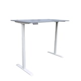 thumbnail of Elektrisch höhenverstellbarer Schreibtisch, 600-1250 x 1200 x 800 mm, lichtgrau