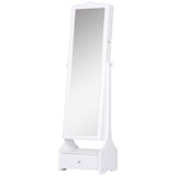 thumbnail of HOMCOM Espejo Joyero de Pie Armario de Joyerías con LED Cerradura Cajones