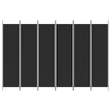thumbnail of vidaXL Kamerscherm met 6 panelen 300x200 cm stof zwart