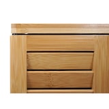 thumbnail of Décoshop26 - Badezimmer-Wandschrank mit Spiegel 3 Einlegeböden 3 Türen Bambus 60x60x15 cm 04_0005765