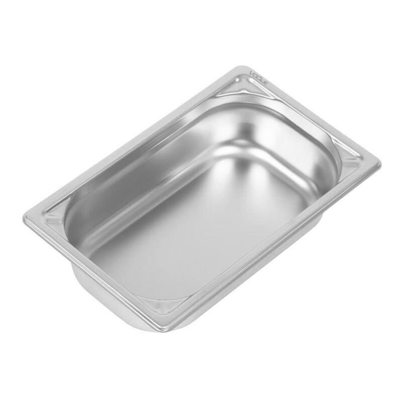 VOGUE Bac Gastro Inox 18/10 GN 1/4 H 65 mm Inox1,7265 162x65xmm