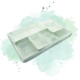 thumbnail of ECOLOMIQUE - 10 Pcs - Plateau repas en pulpe - 41 x 28 cm x 5 cm, Écologique - ECO210ECODPR