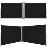 thumbnail of tectake Doppia tenda laterale con cassonetto in alluminio estraibile con meccanismo di autoarrotolamento - 200 x 600 cm, nero - 402338