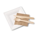 thumbnail of greenbox - Teller aus Zuckerrohr 16 x 16 cm, quadratisch, 50 St.