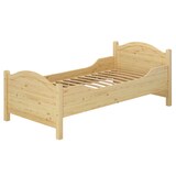 thumbnail of Seniorenbett extra hoch Rollrost 90x200 Massivholz Kiefer Holzbett Einzelbett Gästebett 60.40-09FL
