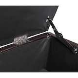 thumbnail of Panca contenitore Kriens, pelle + finta pelle, 112x45x45cm ~ marrone