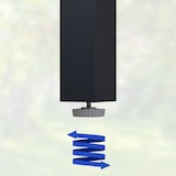 thumbnail of CASARIA® Gartenmöbel Set 4 Stühle mit Gartentisch Anthrazit