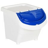 thumbnail of vidaXL Afvalbakken met deksels stapelbaar 3 st PP 78 L wit