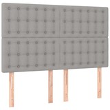 thumbnail of vidaXL Boxspringbett mit Matratze & LED Hellgrau 140x200 cm Stoff