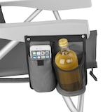 thumbnail of tectake, Aluminium Strandstuhl Coral, klappbar, mit Rucksackfunktion, 63x69.5x10cm, grau