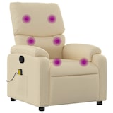 thumbnail of vidaXL Massagesessel Creme Stoff