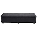 thumbnail of Aufbewahrungs-Truhe Kriens XXL, Sitzbank Bank, Stoff/Textil, 45x180x45cm ~ dunkelgrau