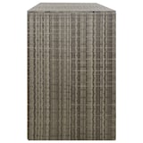 thumbnail of vidaXL Containerberging driedubbel 207x80x117 cm poly rattan grijs
