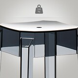 thumbnail of 2er Set Barhocker NUMIR - Kunststoff Schwarz 36x36x75 cm | Barstuhl Tresenhocker Tresenstuhl Kneipenhocker Kneipenstuhl
