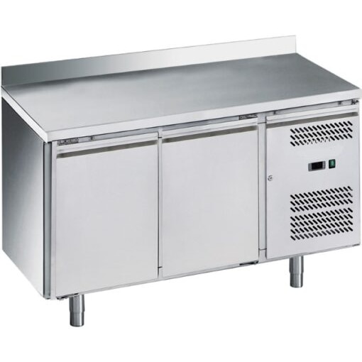 Mesa Congelados Snack Acero Inoxidable 2 Puertas 1360x700x850+100 mm GN2200BT