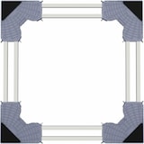 thumbnail of vidaXL Waschmaschinensockel Grau 67 x 67 x 12 cm Edelstahl