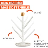 thumbnail of Full Circle Tendedero para Botellas y Vasos | Base de Cerámica | Secado Vertical para Utensilios y Paños. Evita Mohos y Olores