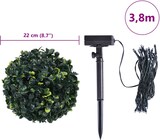 thumbnail of vidaXL Künstliche Buchsbaumkugeln mit LED-Leuchten 2 Stk. Grün 22 cm